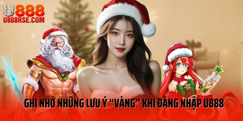 Ghi nhớ những lưu ý “vàng” khi đăng nhập U888 Ghi nhớ những lưu ý “vàng” khi đăng nhập U888